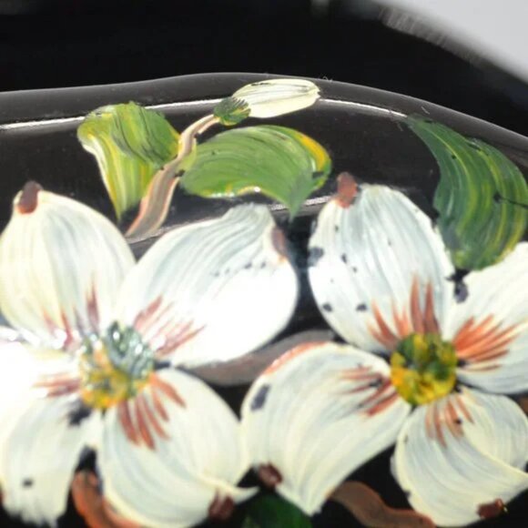 Vintage Rare Steiff Black White Hand Painted Art Studio Pottery Trinket Dish - Picture 2 of 12